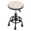 Living And Home Height-Adjustable PU Leather Round Salon Rolling Stool 2