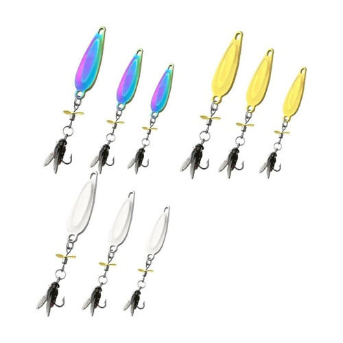 1 Set Fliegenköder, Fliegenhaken, Fliegenfischerset, Wurfhilfe, Kunstköder, Weiche Köderzubehörteile, Tragbare Teile