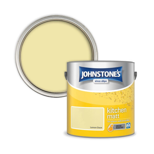 Johnstone's Johnstone's - Matt Kitchen Paint - Lemon Daze - 2.5L 1