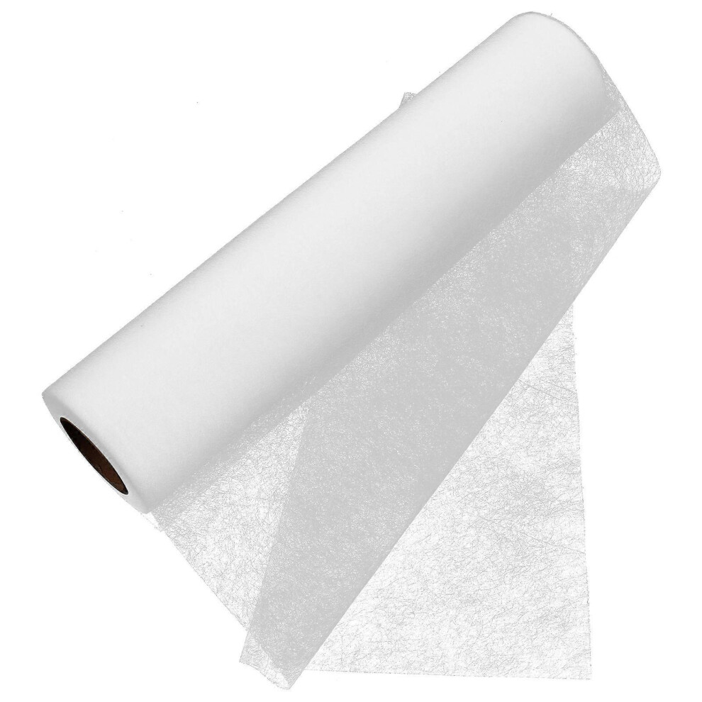 Double Sided Fusible Interfacing Fabric Roll, Hot Melt Adhesive Web for Sewing and Quilting