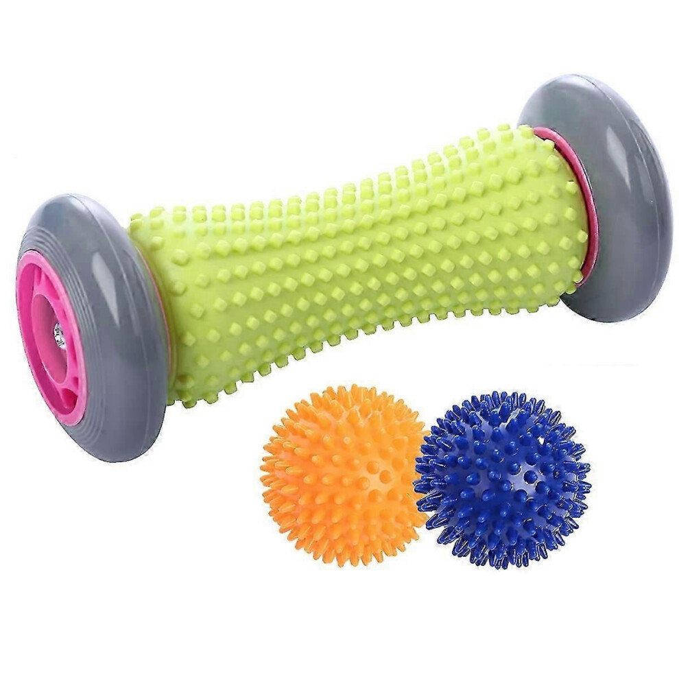 Foot Massage Roller, Portable Manual Roller for Plantar Fasciitis Relief, Deep Tissue Muscle Massage for Feet, Neck, Shoulders, Back