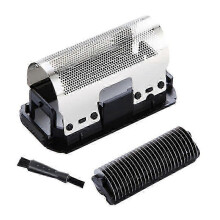 Replacement Shaver Head with Linear Screen Foil and Cutter compatible with Braun 211 230 235 240 245 250 260, Silver Black Plastic Metal