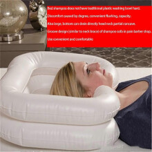 Lavandino per capelli gonfiabile in PVC pieghevole, per anziani disabili bambini uso medicale, dimensioni gonfiato 65x48x20 cm