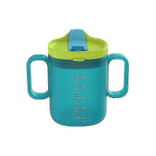 Adult Feeding Cup with Straw and Handle for Elderly Disabled, No Spill Design, Reusable Durable Cup
