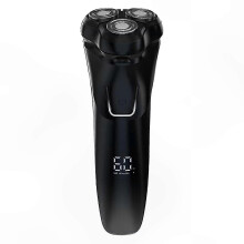 Herren4D Rotations Elektrorasierer,4D schwimmende Köpfe, IPX6 wasserdicht, USB aufladbar mit LCD Anzeige für Reise und Haushalt