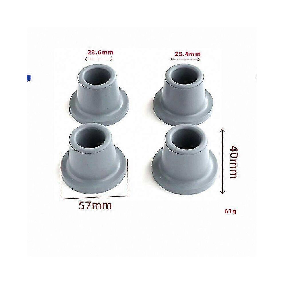 Non-Slip Rubber Feet Covers For Shower Chair Compatible With Commode, 4Pcs Grey Leg Caps 6901168133125