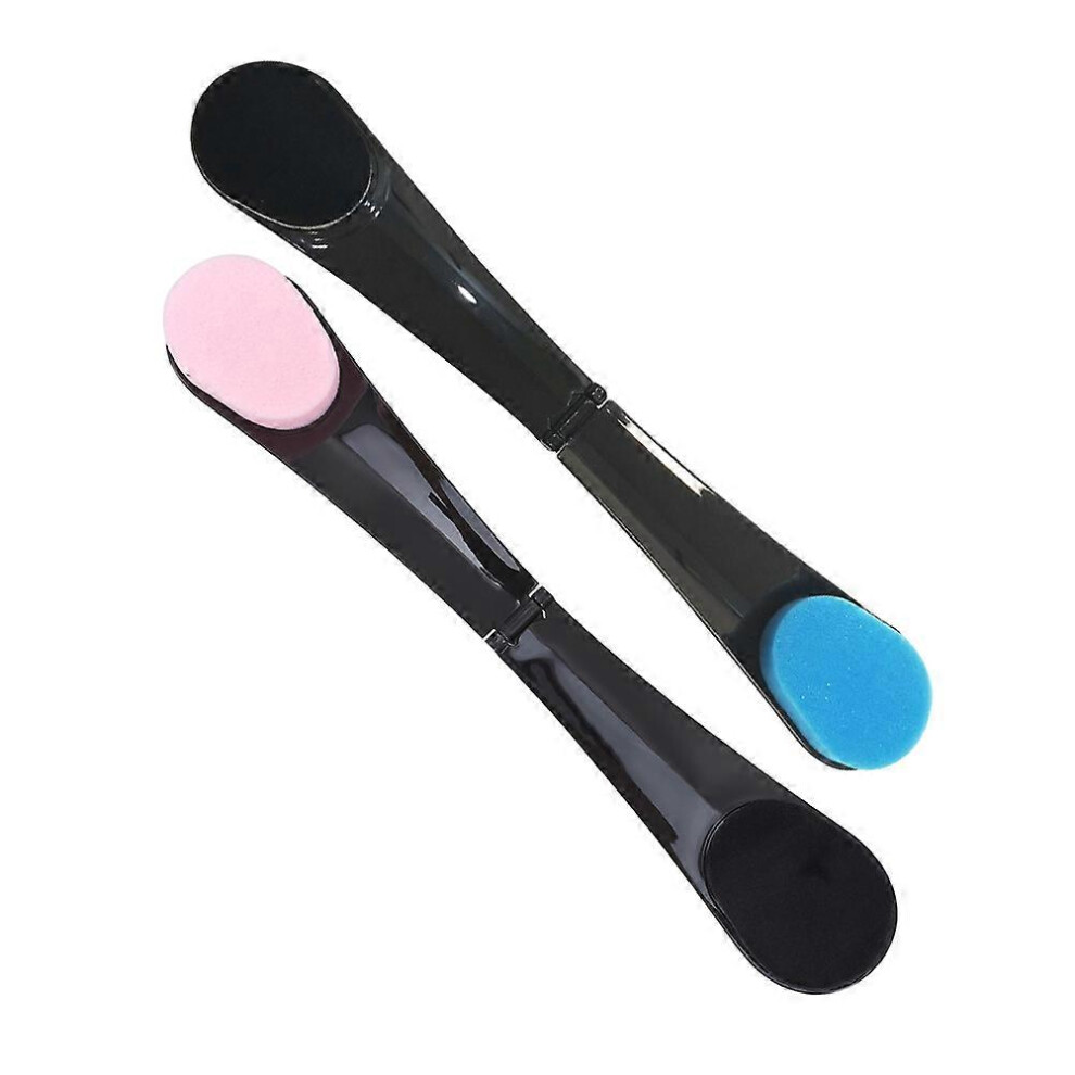 2 Pcs Self Tanner Back Applicator, Foldable Plastic and Sponge Lotion and Cream Applicator for Back Body Application