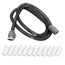 Wąż powietrzny CPAP kompatybilny z ResMed AirSense i AirCurve serii 11, 22 mm, 12 filtrów, cichy, elastyczny przewód