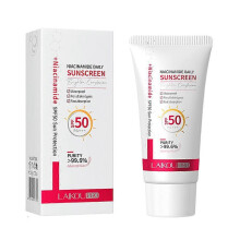 Crème solaire LAIKOU au niacinamide, 50ml, pour tous types de peau, protection UV hydratante anti-rayonnement, légère et portable