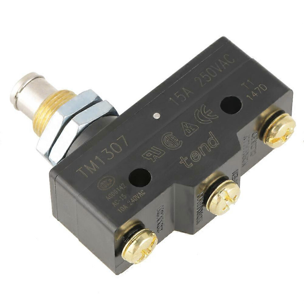 Micro Limit Switch Tm-1307 Panel Mount Plunger Actuator Momentary 250V 15A 6901168094648