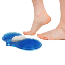 Fußmassagekissen mit Peeling-Akupunktmassage, PVC, Saugnäpfe für Badezimmer