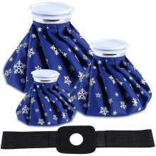 Compresses de gel chaud/froid réutilisables pour soulager les douleurs aux genoux, aux épaules et aux coudes (lot de 4, 15, 23 et 28 cm).