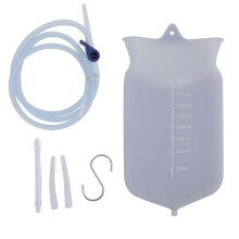 Kit de lavement en silicone avec balance pour usage domestique, kit de douche vaginale pour le nettoyage du côlon, 2 L