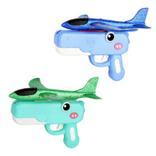(3) Children's Dinosaur Foam Airplane Launcher Toy Foam Glider Outdoor Flying Catapult Gun Airplane Toy Boy Foam Airplane Toy