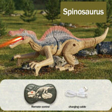 (2) 2.4G Remote Control Dinosaur Animal Simulation Sound Effects Walking Children Electric Pet Toy Boy Gift