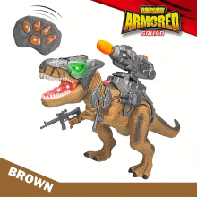 (2) Remote Control T-Rex Dinosaur Toy, Built-in Sound Effects Children's Birthday Gift