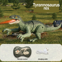 (3) 2.4G Remote Control Dinosaur Animal Simulation Sound Effects Walking Children Electric Pet Toy Boy Gift