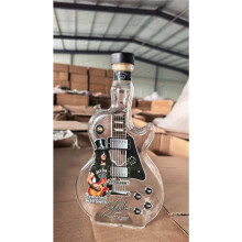 (A) Guns N' Roses Slash Style Guitar Whiskey Decanter, Uniquely Shaped Bottle For Rock Fans And Whiskey Lovers