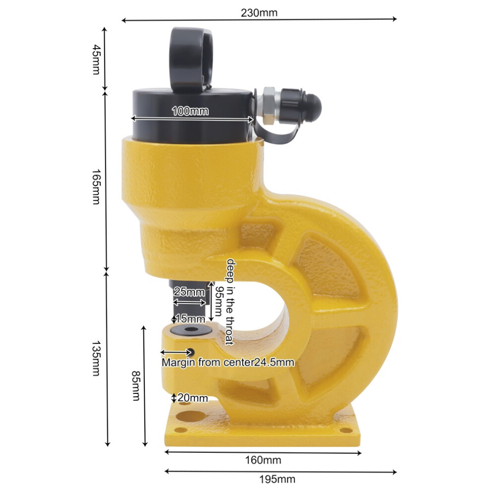 Hole Puncher Hydraulic Hole Punching Tool 743169278230