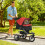 Poussette pliable à trois roues pour chiens et chats 2