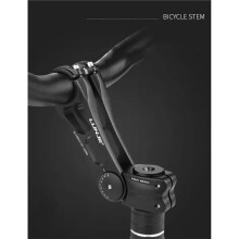 LUNJE Mountain Bike High-Hardness Adjustable Aluminum Alloy Stem Riser Length 145mm Bicycle Steerer Tube Bicycle Parts