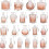 Glass Bud Vase Set Vintage Style 32 pcs 3