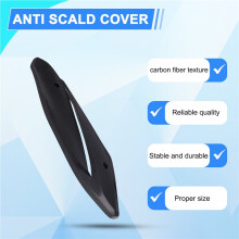 Motorcycle Exhaust Pipe Shield Cover Muffler Pipe Anti-Scalding Guard for NMAX155 NMAX125 160 21-26 Carbon Fiber
