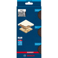 Bosch 3x EXPERT S471 Standard Blocks for Paint on wood Softwood Ø 69 x