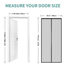 SMALUCK Magnetic Door Screen Heavy Duty Fly Screen Mesh with Powerful