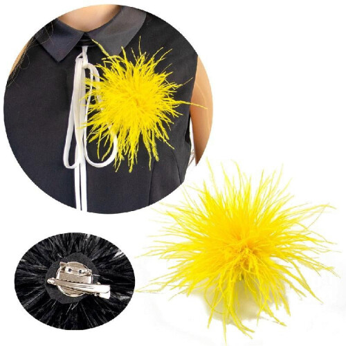 Feather Brooch Ostrich Feather Material 1 Piece 1