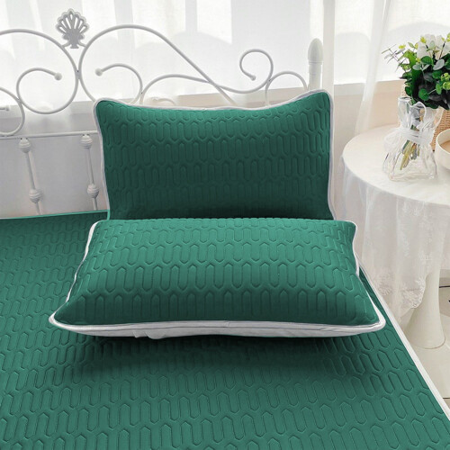 Surmatelas en mousse émulsion avec draps et taies d'oreiller 2