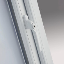 uPVC Universal Window Handle Inline Locking Espag Double Glazing White
