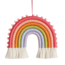 (style 5) Regenbogen-Wanddekoration, Makramee-Regenbogen-Hängebespanner, Regenbogen-Wanddeko-Set für das Babyzimmer eines Jungen