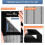 HOWIN Fly Screens for Doors, Magnetic Fly Screen Curtain 75x200cm, Black 6