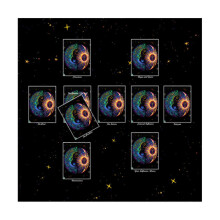 (C 75x75cm) Tarotläsningsduk 50x50cm - Spådomskortsmatta, Astrologi Häxkonst Gobeläng, Väggdekoration med däck