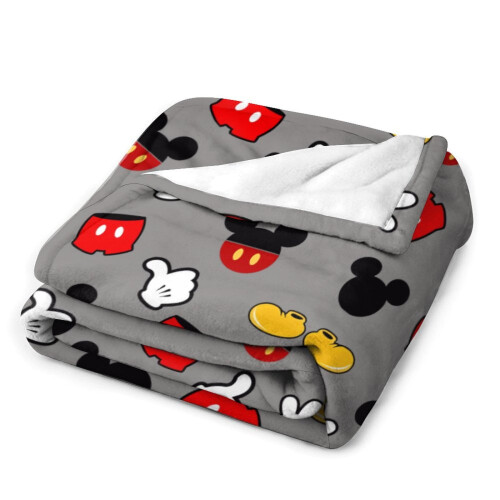 Κουβέρτα Mickey εξαιρετικά απαλή φανελένια βελούδινη ριχτάρι 175 x 180 εκ. 2