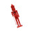 Nutcracker figurine Christmas decoration red 1 piece 3