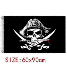(5722-34) One Piece Skull Flag Wall Art, Luffy Straw Hat Crew Banner, Anime Room Decals & Tapestry Painting Set