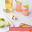 Tequila-Shotgläser mit Wasserflasche, Set, Rosa 3
