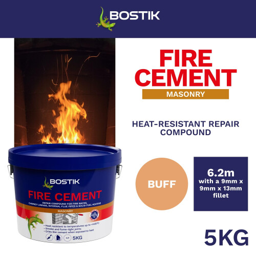 Bostik Fire Cement Buff - 5kg 1
