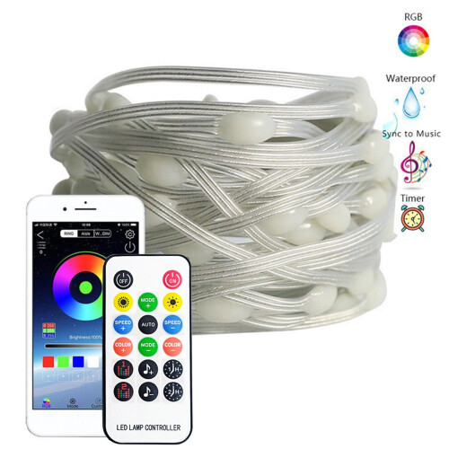 Bande LED intelligente RGB15M avec synchronisation musicale via application 2