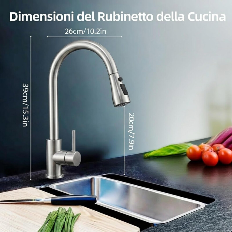 Rewing Kitchen Tap Kitchen Mixer Taps With Pull Out Sprayer Kitchen Si 5009404598385