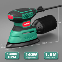 HYCHIKA Detail Sander 140W Mouse Sander for Wood with Dust Collector