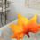 Leaf-Shaped 3D Throw Pillow 50x40cm Double-Sided Plush 2