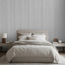 Swehooirt Wood Slats Wallpaper Pale Gray Wallpaper Panel Wood Grating