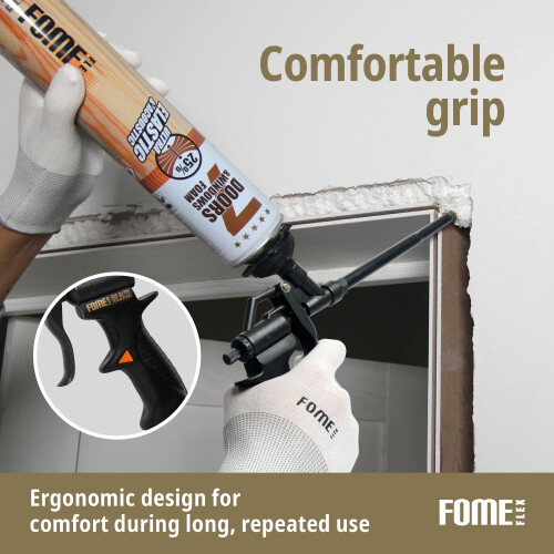 Fome Flex Black Edition Foam Gun – TeflonCoated PU Foam Applicator – A 2