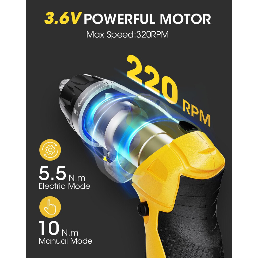 Electric Screwdriver 61 Torque Cordless Screwdriver 2000Mah 36V With 4 5003893118239