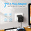 Multi Plug Adapter with 3 USB AICODE 4 Way Multi Plug Extension with U 1