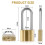 Heavy Duty Solid Brass Long Padlock Set 2 Locks with 6 Keys 40mm Width 1