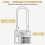 Heavy Duty Solid Brass Long Padlock Set 2 Locks with 6 Keys 40mm Width 2